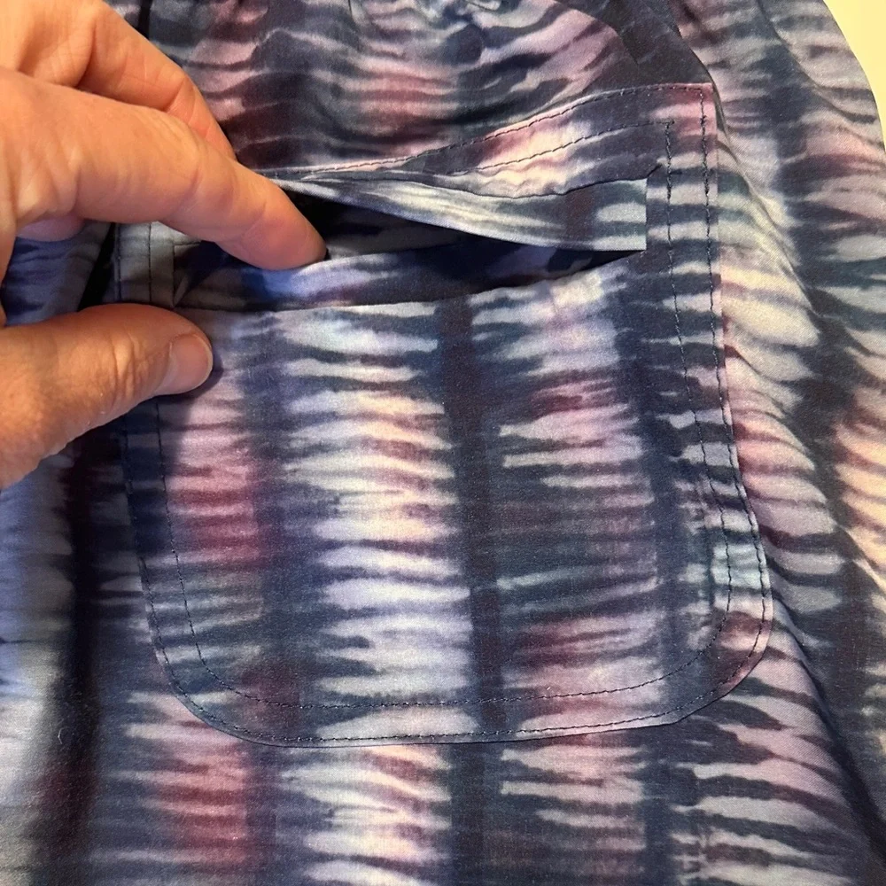 Athleta Girl Blue and Purple Patterned Romper - Picture 9 of 9
